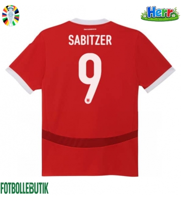 Österrike Marcel Sabitzer #9 Hemmatröja EM 2024 Kortärmad